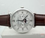 New Replica Patek Philippe Perpetual Calendar 42mm Watch SS Silver Dial